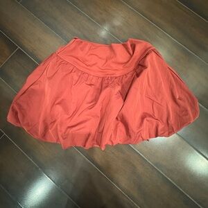 Elegant Red Women's bubble Skirt